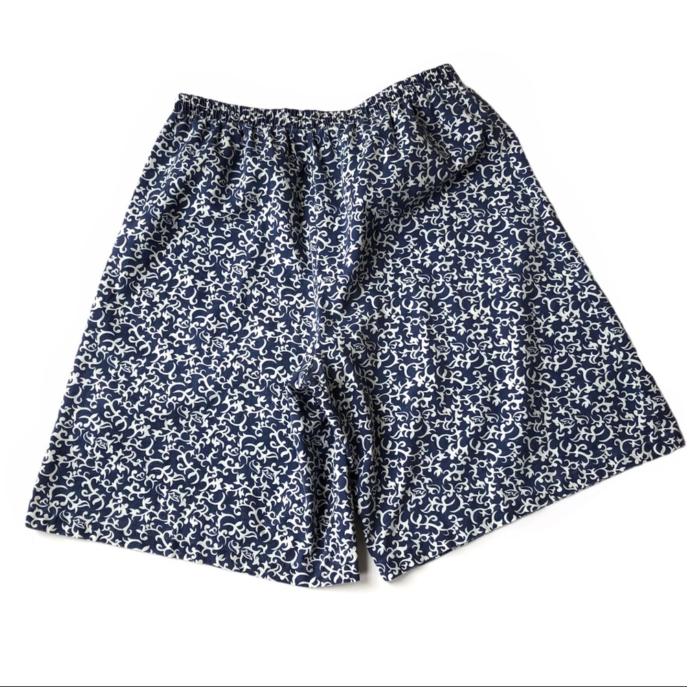 Vintage Blair Blue and White Culotte Shorts - Picture 2 of 8